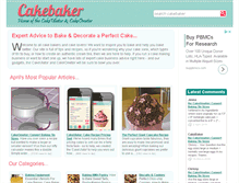 Tablet Screenshot of cakebaker.co.uk